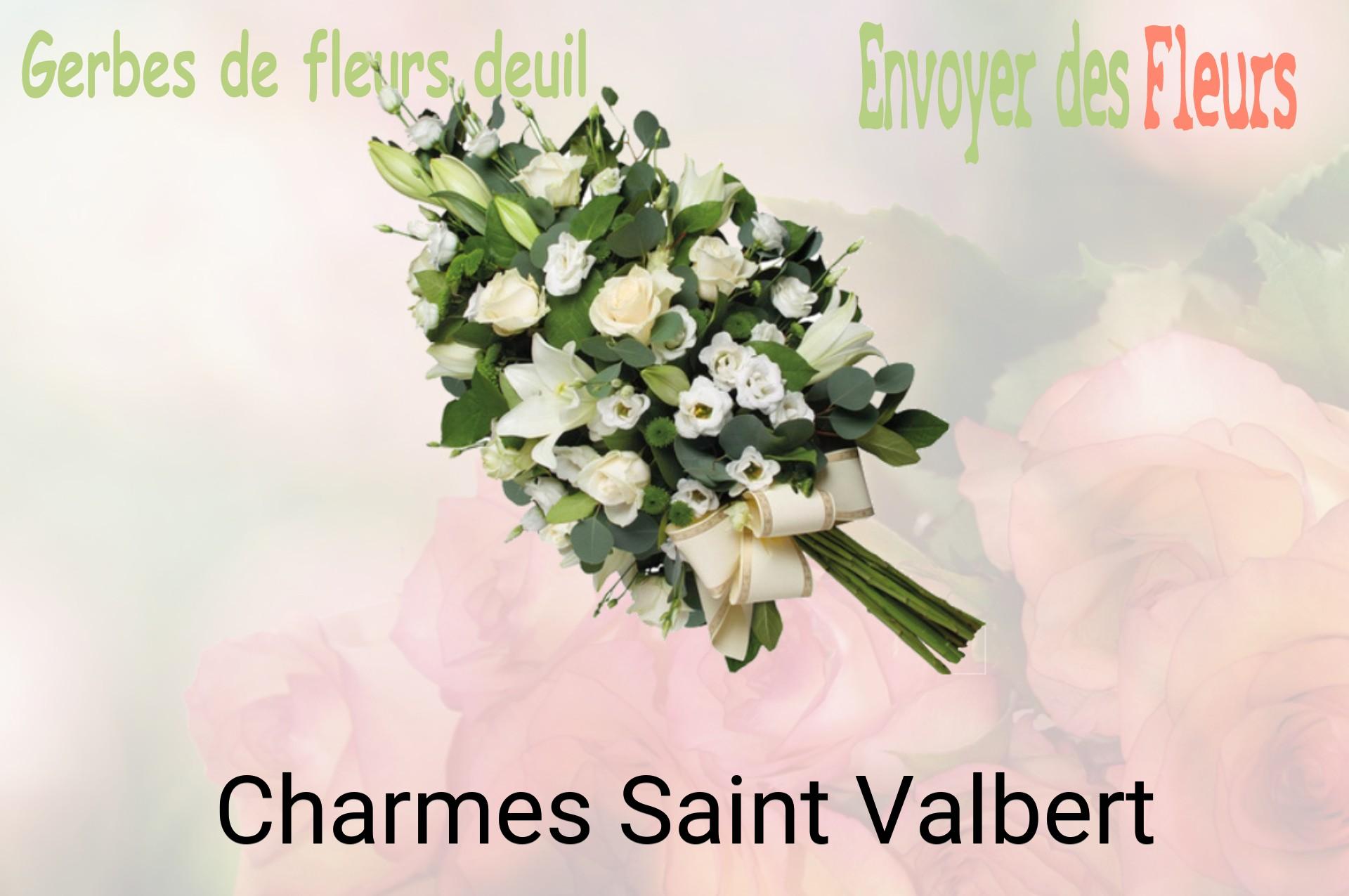 Gerbe de fleurs de deuil livrée à Charmes-Saint-Valbert